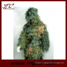 Camouflage vêtements Ghillie Suit feuille Ghillie Suit pour utilisation de Wargame